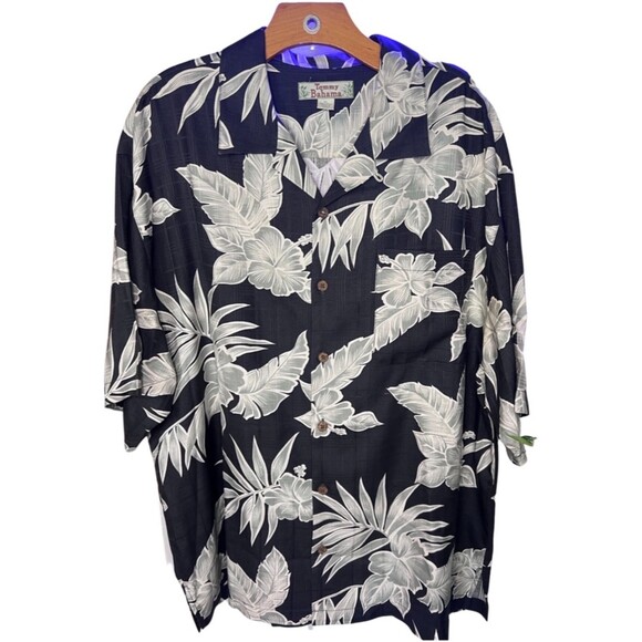 Vintage Tommy Bahama Silk Hawaiian Shirt - XL - Picture 1 of 4